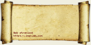 Koča Perunac vizit kartica